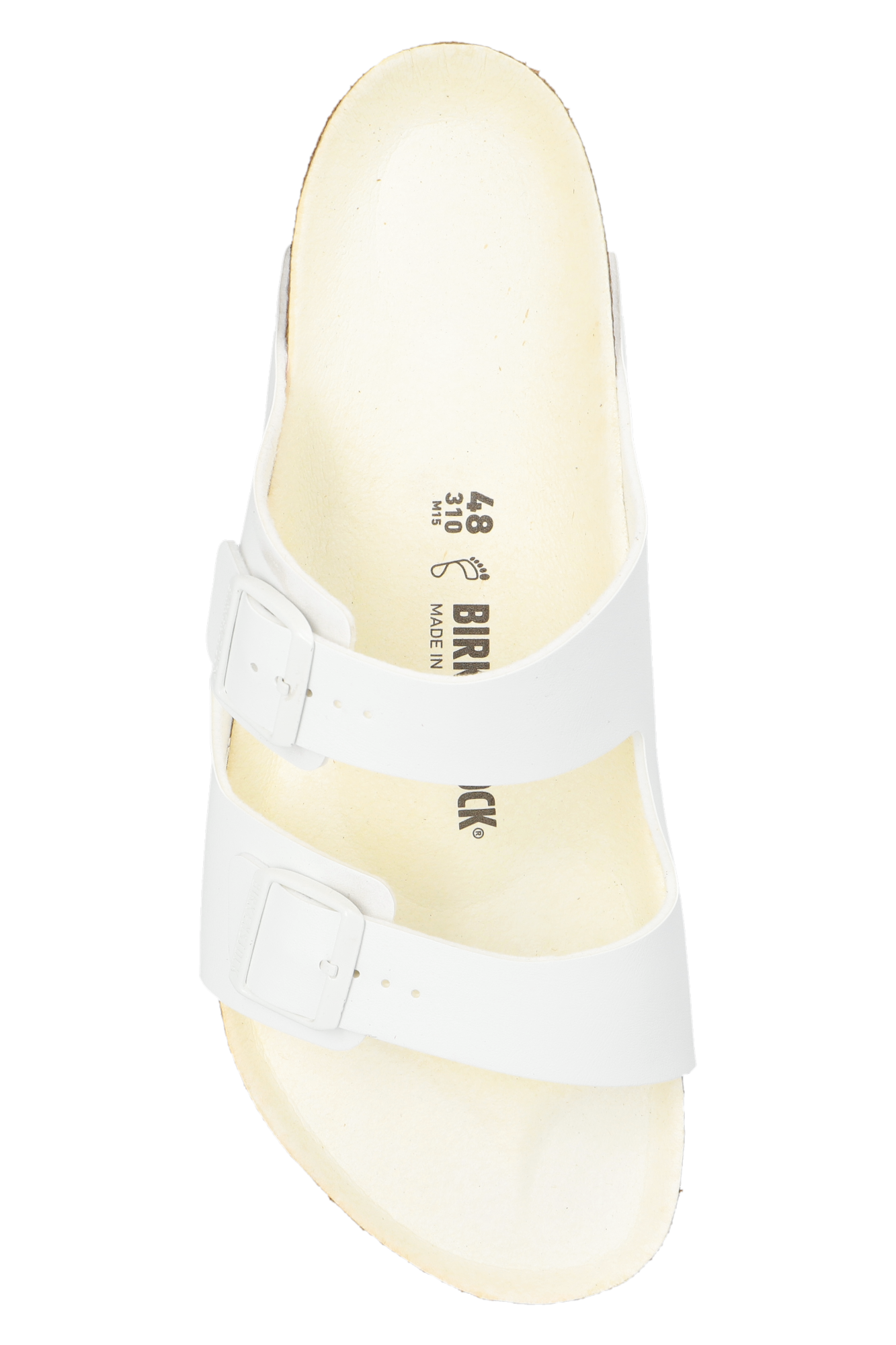 White birkenstocks arizona plastic hotsell